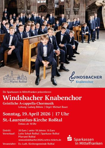 Tickets für Windsbacher Knabenchor am 19.04.2026 - Karten kaufen